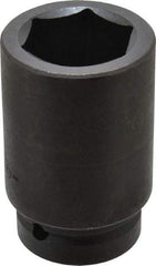 Proto - 1" Drive 1-11/16" Deep Impact Socket - 6 Points, 4" OAL - Top Tool & Supply