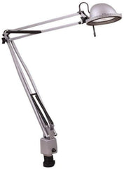 Electrix - 38 Inch, Desk Mounted, Halogen, Silver, Desk Light - 50 Watt, Nonmagnifying - Top Tool & Supply