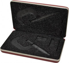 Starrett - Micrometer Case - 2" Max Measurement, Use with 2, 2A, 2M & 2MA Outside Micrometers - Top Tool & Supply