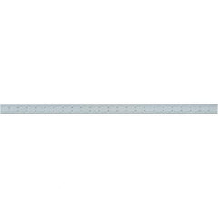 Starrett - 24 Inch Long Blade, 4R Graduation Combination Square Blade - Uncoated, Steel, 1/64, 1/32 1/16 and 1/8 Inch Graduation - Top Tool & Supply