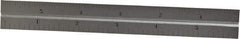 Starrett - 6 Inch Long Blade, 4R Graduation Combination Square Blade - Satin Chrome Finish, Steel, 1/64, 1/32 1/16 and 1/8 Inch Graduation - Top Tool & Supply