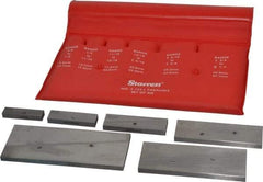 Starrett - 3/8 to 2-1/4 Inch Adjustable Parallel Set - 1-3/4 to 5-1/16 Inch Long, 9/32 Inch Thick, Includes Case, 6 Pieces - Top Tool & Supply