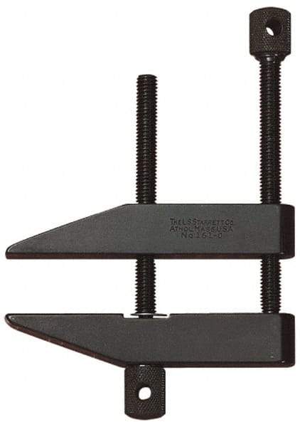 Starrett - 3/4" Max Capacity, 1-5/8" Jaw Length, Parallel Clamp - Hardened Steel, 21/32" Reach - Top Tool & Supply