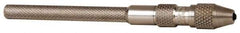 Starrett - 3-3/4" Long, 1.4mm Capacity, Double-End Spring-Action Pin Vise - 3-3/4" Long, 0.01" Min Capacity - Top Tool & Supply