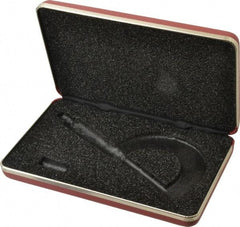 Starrett - Micrometer Case - 2" Max Measurement, Use with 226 & 226M Outside Micrometers - Top Tool & Supply