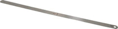 Starrett - 0.017 Inch Thick x 1/2 Inch Wide x 12 Inch Leaf Length, Parallel Feeler Gage - Tempered Steel - Top Tool & Supply