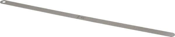 Starrett - 0.018 Inch Thick x 1/2 Inch Wide x 12 Inch Leaf Length, Parallel Feeler Gage - Tempered Steel - Top Tool & Supply