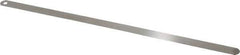 Starrett - 0.019 Inch Thick x 1/2 Inch Wide x 12 Inch Leaf Length, Parallel Feeler Gage - Tempered Steel - Top Tool & Supply