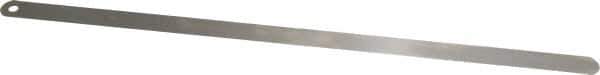 Starrett - 0.02 Inch Thick x 1/2 Inch Wide x 12 Inch Leaf Length, Parallel Feeler Gage - Tempered Steel - Top Tool & Supply