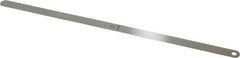 Starrett - 0.024 Inch Thick x 1/2 Inch Wide x 12 Inch Leaf Length, Parallel Feeler Gage - Tempered Steel - Top Tool & Supply