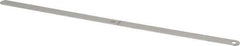 Starrett - 0.03 Inch Thick x 1/2 Inch Wide x 12 Inch Leaf Length, Parallel Feeler Gage - Tempered Steel - Top Tool & Supply