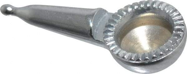 Starrett - 9mm Ball Diam, Steel, Ball Test Indicator Contact Point - 5/32" Contact Point Length, Use with Starrett 711 Series Last Word Dial Test Indicators - Top Tool & Supply