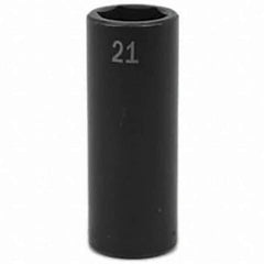 SK - Impact Socket - 1/2"DR 21MM DEEP IMPACT SOCKET - Top Tool & Supply