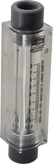 King - 1/2" FNPT Port Block Style, Inline Flowmeter - 125 Max psi, 8.2 SCFM, Acrylic - Top Tool & Supply