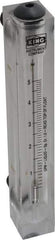 King - 1/2" M Port Block Style Panel Mount Flowmeter - 100 Max psi, 5 GPM, Acrylic - Top Tool & Supply