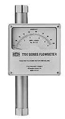 King - 2" Flange Port Stainless Steel Flowmeter - 1500 Max psi, 100 GPM, 316 Stainless Steel - Top Tool & Supply