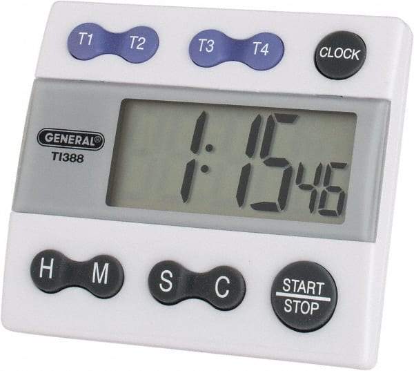 General - 4 Channel Timer - White - Top Tool & Supply