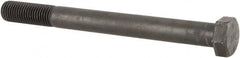 Hex Head Cap Screw: 1-1/8 7 x 12″, Grade 8 Steel, Uncoated - Partially Threaded, ASME B18.2.1