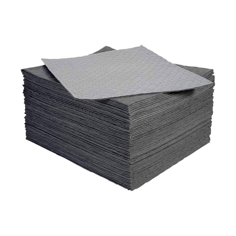 Pads, Rolls & Mats; Product Type: Pad; Application: Universal; Overall Length (Inch): 20 in; Total Package Absorption Capacity: 11.4 gal; Material: Polypropylene; Fluids Absorbed: Water; Solvents; Universal; Oil; Coolants; Absorbency Weight: Heavy; Width