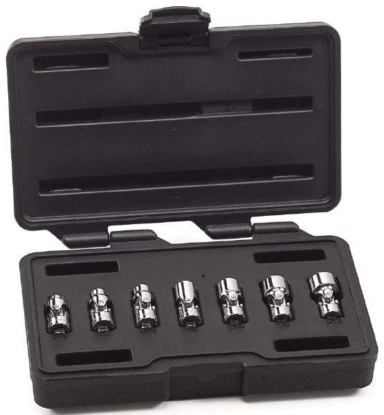 GearWrench - 7 Piece 1/4" Drive Standard Socket Set - 6 Points, 3/16 to 9/16", Inch Measurement Standard - Top Tool & Supply