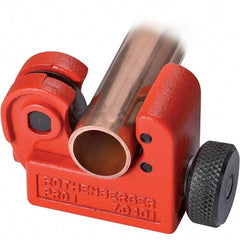 Rothenberger - 1/8" to 5/8" Pipe Capacity, Tube Cutter - Cuts Copper, 2" OAL - Top Tool & Supply