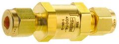 Parker - 3,000 Max psi, 1/4" Pipe, Brass Instrumentation Filter - Micro Rating 1, Viton Seal - Top Tool & Supply