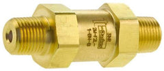 Parker - 3,000 Max psi, 1/8" Pipe, MNPT x MNPT End Connections, Brass Instrumentation Filter - Micro Rating 1, Viton Seal - Top Tool & Supply