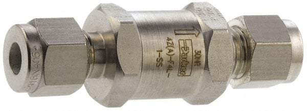 Parker - 6,000 Max psi, 3/8" Pipe, Stainless Steel Instrumentation Filter - Micro Rating 1, 316 Grade, Viton Seal - Top Tool & Supply