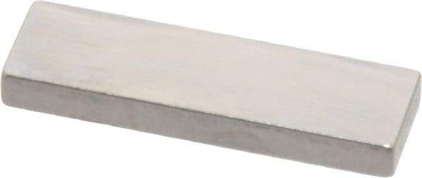 Mitutoyo - 0.13" Rectangular Steel Gage Block - Accuracy Grade 0, Includes Certificate of Inspection - Top Tool & Supply