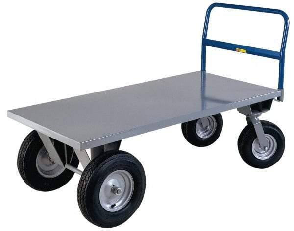 Little Giant - 2,500 Lb Load Capacity, Steel Hopper - 36" Wide x 72" Long x 21" High, Gray - Top Tool & Supply