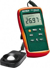 Extech - AAA Batteries, 40 to 40,000 FC, LCD Display, Silicone Photodiode Light Meter - 3 Accuracy, Compatible with All Visible Light Lighting, Built In Memory - Top Tool & Supply