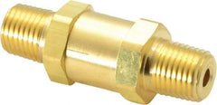 Parker - 1/4" Brass Check Valve - Inline, MNPT x MNPT, 3,000 WOG - Top Tool & Supply