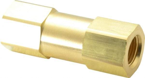 Parker - 1/2" Brass Check Valve - Inline, FNPT x FNPT, 3,000 WOG - Top Tool & Supply