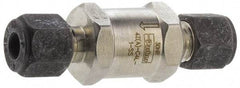 Parker - 3/4" Stainless Steel Check Valve - Inline, Comp x Comp, 6,000 WOG - Top Tool & Supply