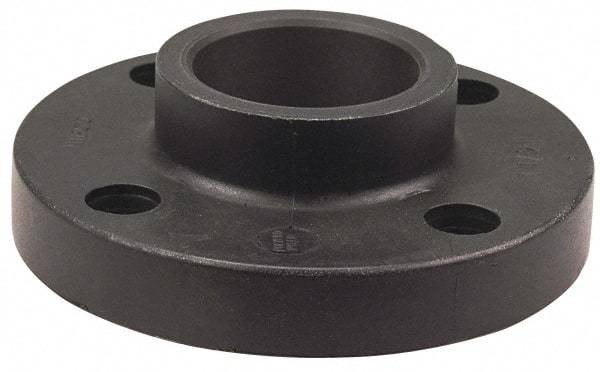 NIBCO - 3" Pipe, 7-1/2" OD, Polypropylene Socket Pipe Flange - Schedule 80, Black - Top Tool & Supply