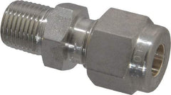 Ham-Let - 1/4" OD, Grade 316Stainless Steel Male Connector - Comp x MNPT Ends - Top Tool & Supply