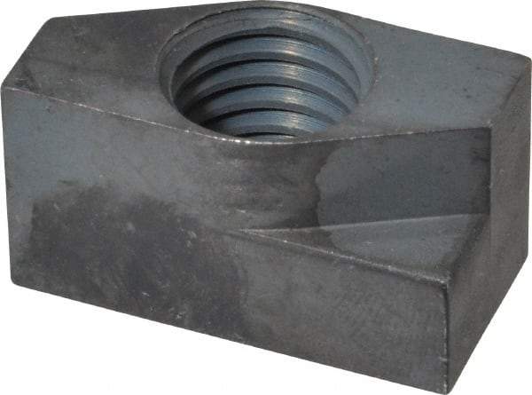 Gibraltar - 5/8-11 Blind Tapped Quarter Turn T Slot Nut - 11/16" Slot Width, 11/16 x 0.427" Base Width x Height, 1-3/8 x 3/4" OAL x Height - Top Tool & Supply