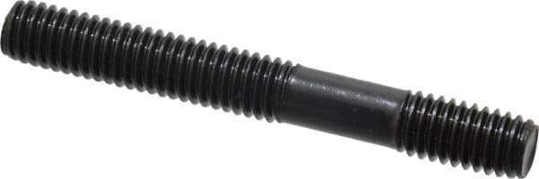 Gibraltar - 3/8-16 3" OAL Unequal Double Threaded Stud - Carbon Steel, Black Oxide Finish, 1-1/2" Long Thread Length, 5/8" Short Thread Length - Top Tool & Supply