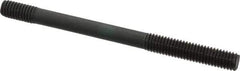 Gibraltar - 3/8-16 5" OAL Unequal Double Threaded Stud - Carbon Steel, Black Oxide Finish, 1-3/4" Long Thread Length, 5/8" Short Thread Length - Top Tool & Supply