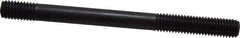 Gibraltar - 1/2-13 6" OAL Unequal Double Threaded Stud - Carbon Steel, Black Oxide Finish, 2" Long Thread Length, 1-3/4" Short Thread Length - Top Tool & Supply