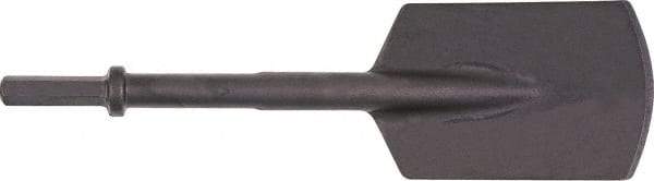 Ingersoll-Rand - 5-1/2" Head Width, 16" OAL, 0.7" Shank Diam, Spade Chisel - Hex Drive, Hex Shank, Steel - Top Tool & Supply