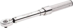 Proto - 1/4" Drive Micrometer Type Ratchet Head Torque Wrench - 10 In/Lb to 50 In/Lb Torque, 9-1/2" OAL - Top Tool & Supply