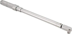 Proto - 1/2" Drive Micrometer Fixed Head Torque Wrench - 47 N/m to 210 N/m Torque, 21-1/8" OAL, 210 N/m Graduation, Ratchet Head - Top Tool & Supply