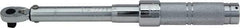 Proto - 3/8" Drive Micrometer Type Ratchet Head Torque Wrench - 200 In/Lb to 119 N/m Torque, 15-1/2" OAL, 5 In/Lb Graduation, Ratchet Head - Top Tool & Supply