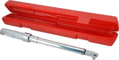 Proto - 3/8" Drive Micrometer Fixed Head Torque Wrench - 21 N/m to 116 N/m Torque, 15-13/64" OAL, 116 N/m Graduation - Top Tool & Supply