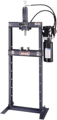 Dake - 10 Ton Hydraulic Shop Press - 10 Inch Stroke, 1 HP, Single Phase - Top Tool & Supply