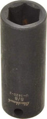 Blackhawk by Proto - 3/8" Drive 5/8" Deep Impact Socket - 6 Points, 2-13/16" OAL - Top Tool & Supply