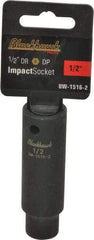 Blackhawk by Proto - 1/2" Drive 1/2" Deep Impact Socket - 6 Points, 3-5/16" OAL - Top Tool & Supply