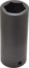 Blackhawk by Proto - 1/2" Drive 1" Deep Impact Socket - 6 Points, 3-1/2" OAL - Top Tool & Supply