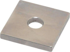 Mitutoyo - 0.126" Square Steel Gage Block - Accuracy Grade 0, Includes Certificate of Inspection - Top Tool & Supply